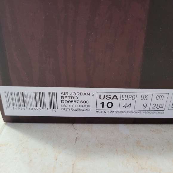 Air jordan 5 Raging Bull . Mens Sz 10. - Picture 12 of 12